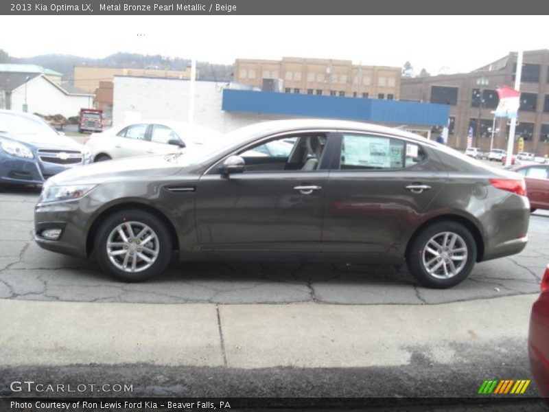 Metal Bronze Pearl Metallic / Beige 2013 Kia Optima LX