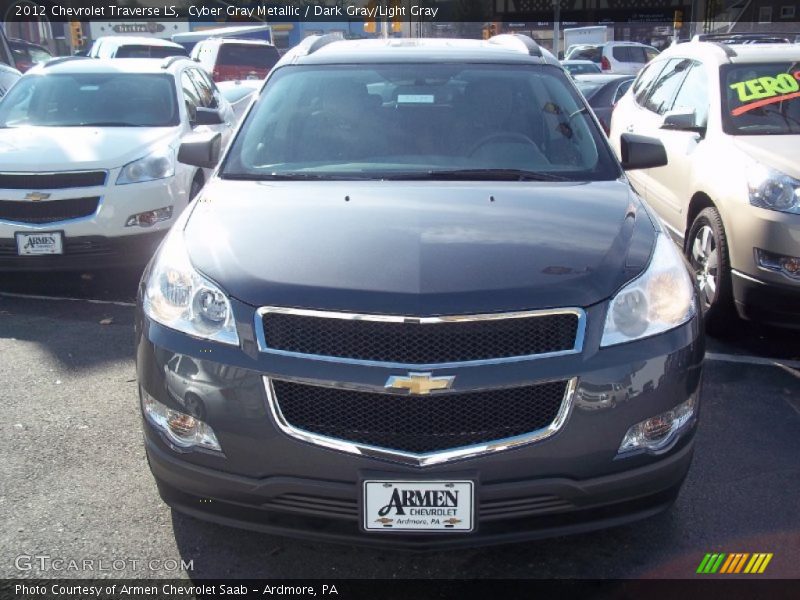 Cyber Gray Metallic / Dark Gray/Light Gray 2012 Chevrolet Traverse LS