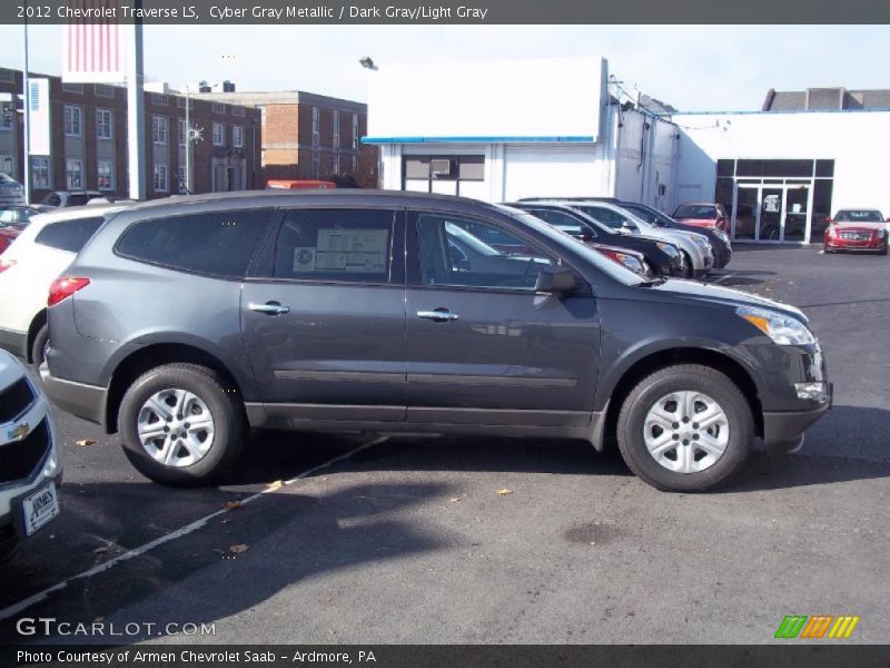 Cyber Gray Metallic / Dark Gray/Light Gray 2012 Chevrolet Traverse LS