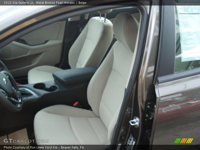 Metal Bronze Pearl Metallic / Beige 2013 Kia Optima LX