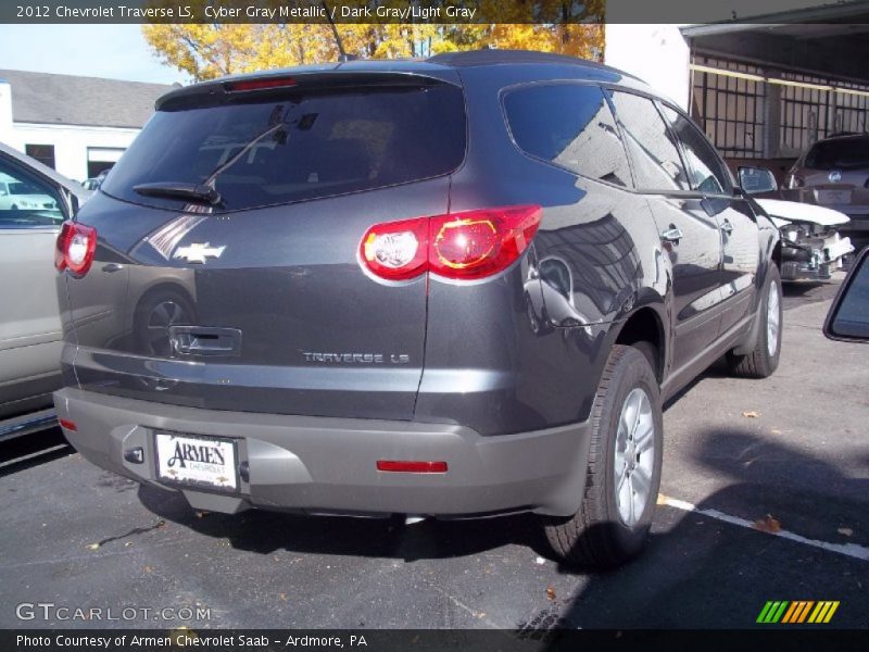 Cyber Gray Metallic / Dark Gray/Light Gray 2012 Chevrolet Traverse LS