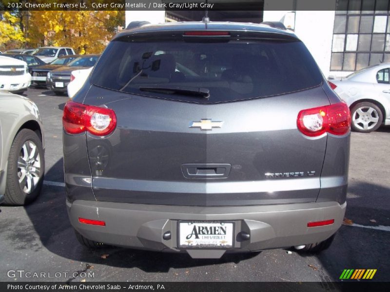 Cyber Gray Metallic / Dark Gray/Light Gray 2012 Chevrolet Traverse LS