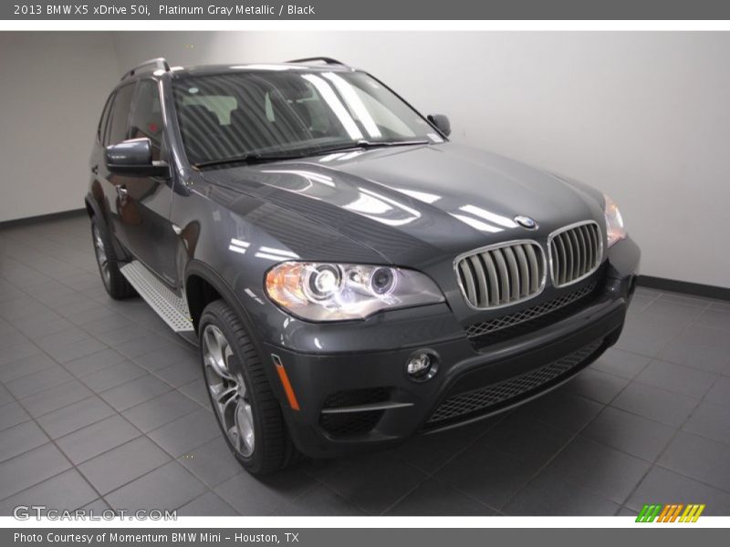 Platinum Gray Metallic / Black 2013 BMW X5 xDrive 50i