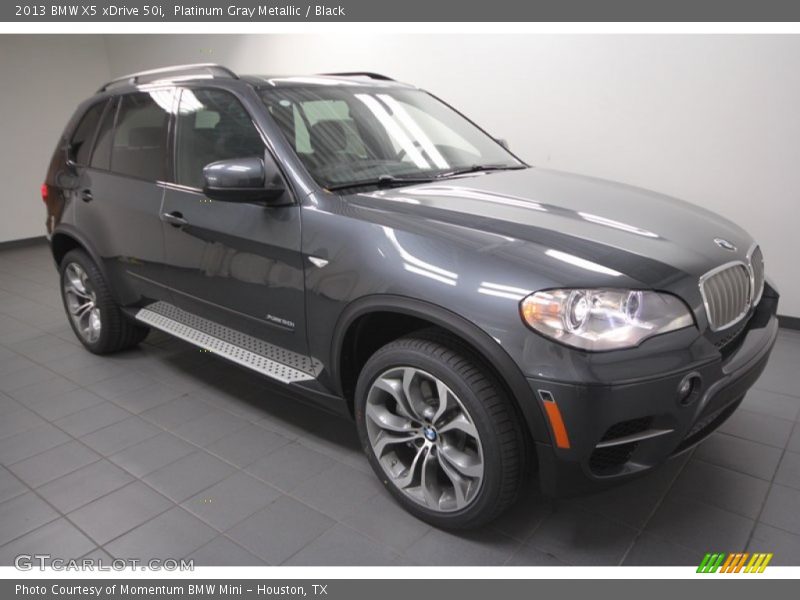 Platinum Gray Metallic / Black 2013 BMW X5 xDrive 50i