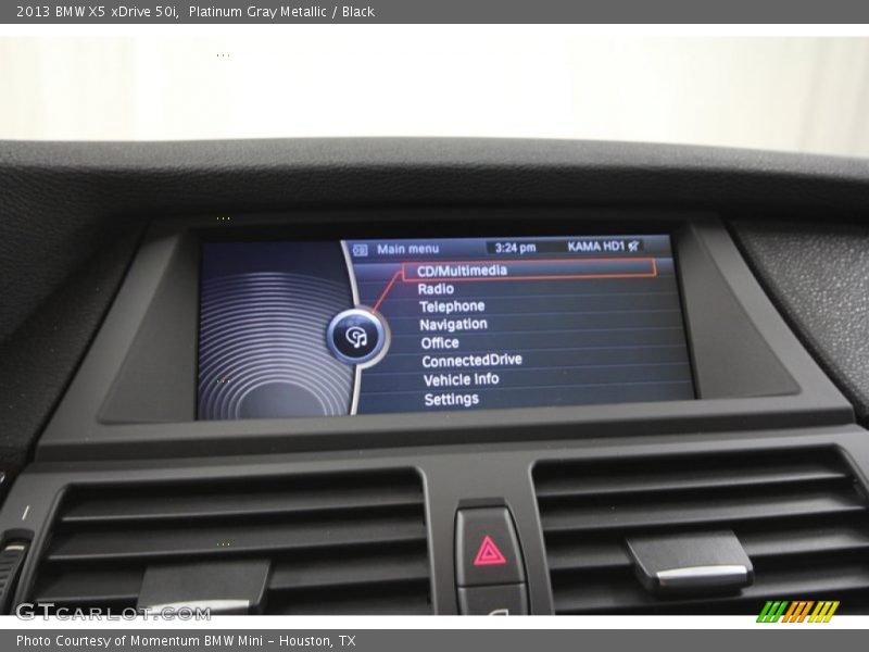 Platinum Gray Metallic / Black 2013 BMW X5 xDrive 50i