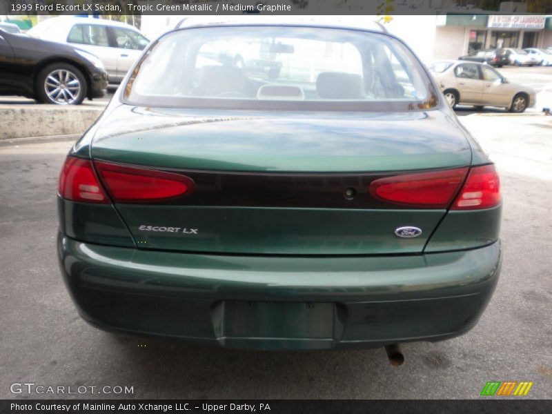 Tropic Green Metallic / Medium Graphite 1999 Ford Escort LX Sedan