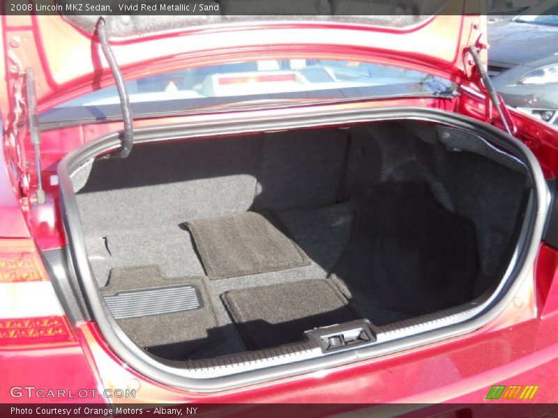 Vivid Red Metallic / Sand 2008 Lincoln MKZ Sedan