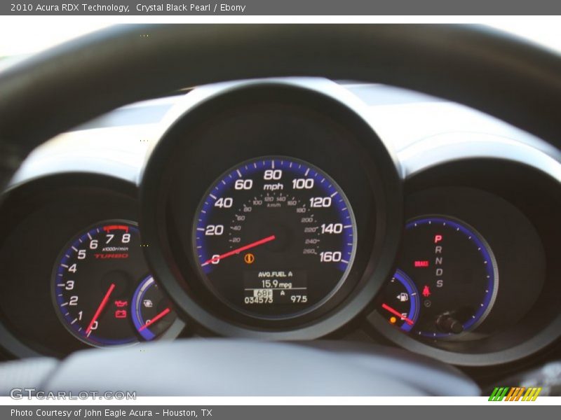 Crystal Black Pearl / Ebony 2010 Acura RDX Technology