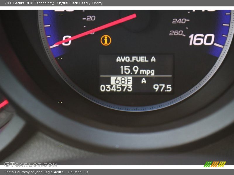 Crystal Black Pearl / Ebony 2010 Acura RDX Technology