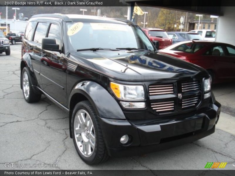 Black / Dark Slate Gray/Red 2007 Dodge Nitro R/T 4x4