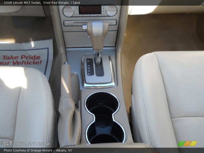 Vivid Red Metallic / Sand 2008 Lincoln MKZ Sedan