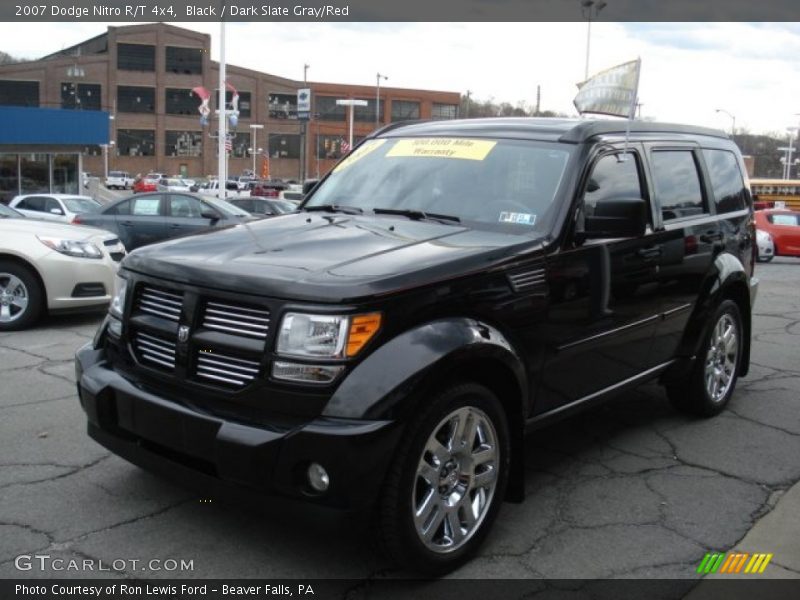 Black / Dark Slate Gray/Red 2007 Dodge Nitro R/T 4x4