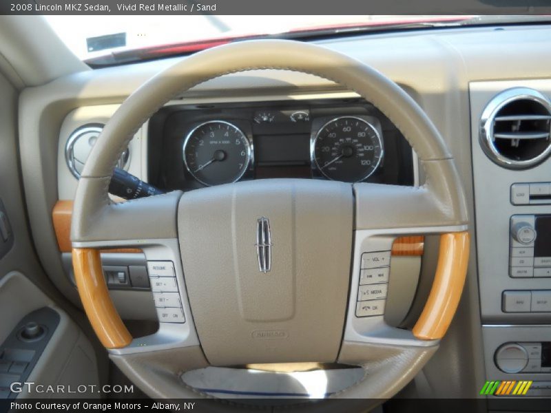 Vivid Red Metallic / Sand 2008 Lincoln MKZ Sedan