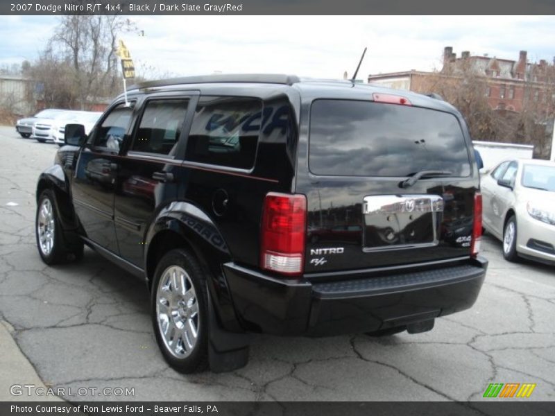 Black / Dark Slate Gray/Red 2007 Dodge Nitro R/T 4x4