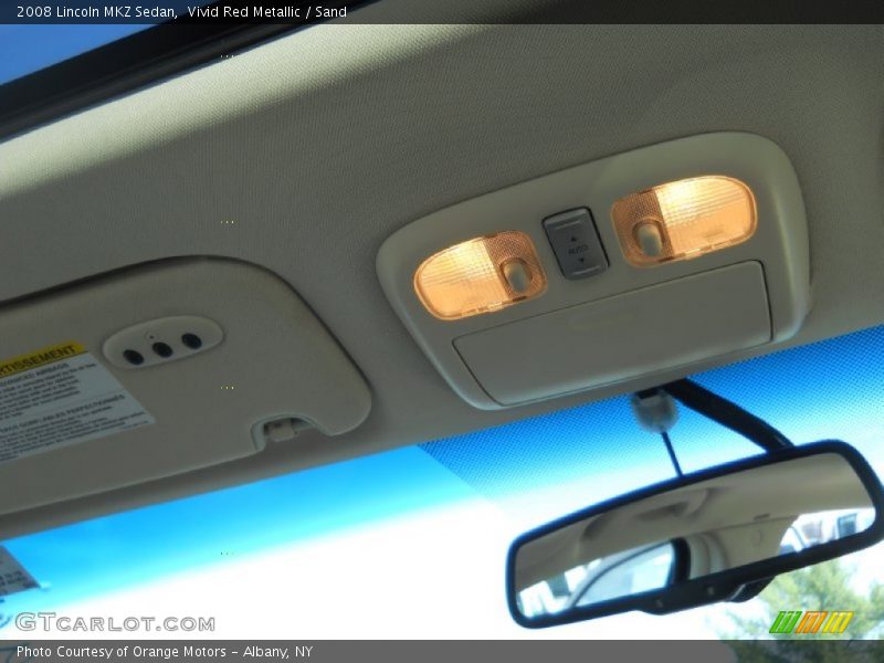 Vivid Red Metallic / Sand 2008 Lincoln MKZ Sedan