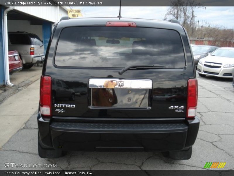 Black / Dark Slate Gray/Red 2007 Dodge Nitro R/T 4x4