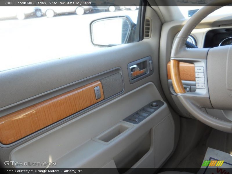 Vivid Red Metallic / Sand 2008 Lincoln MKZ Sedan