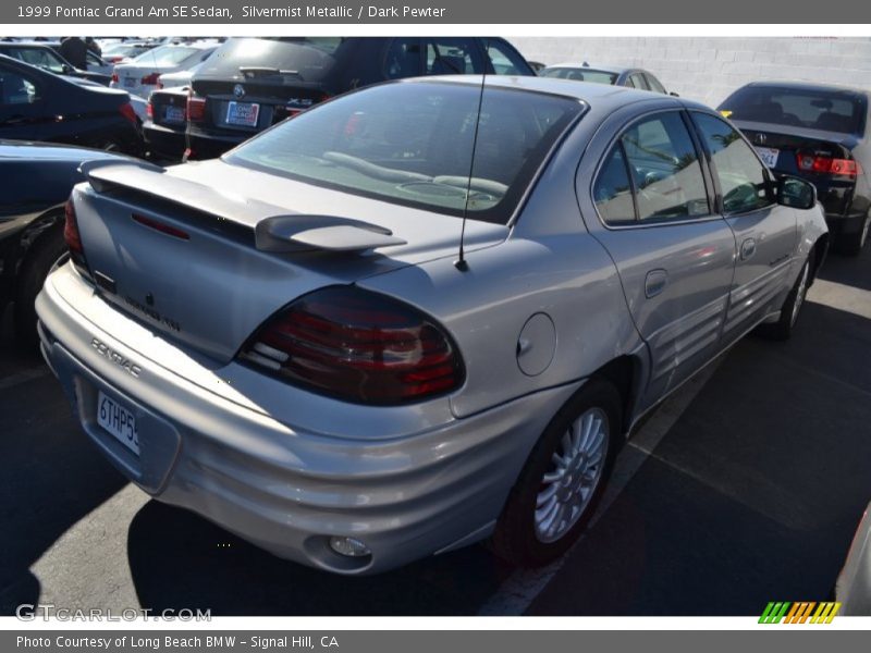 Silvermist Metallic / Dark Pewter 1999 Pontiac Grand Am SE Sedan