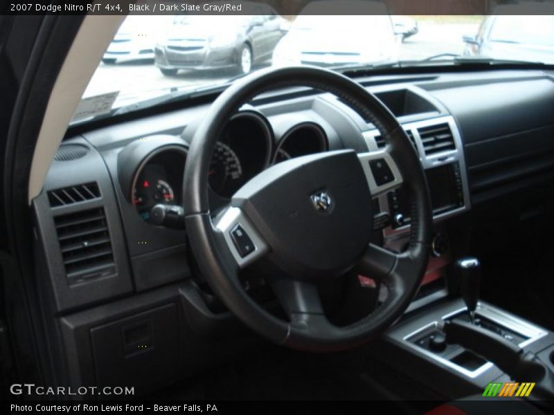 Black / Dark Slate Gray/Red 2007 Dodge Nitro R/T 4x4
