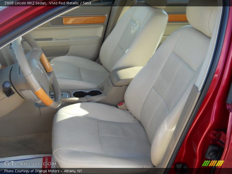 Vivid Red Metallic / Sand 2008 Lincoln MKZ Sedan