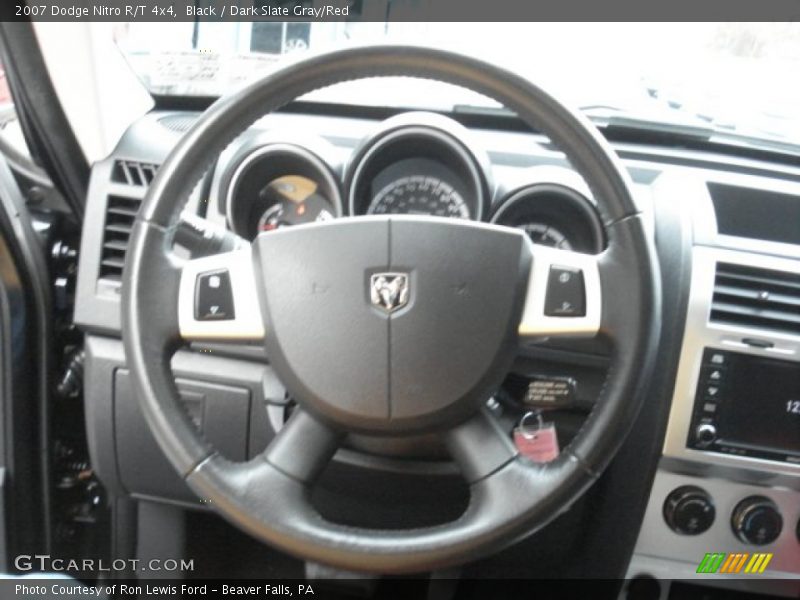 Black / Dark Slate Gray/Red 2007 Dodge Nitro R/T 4x4