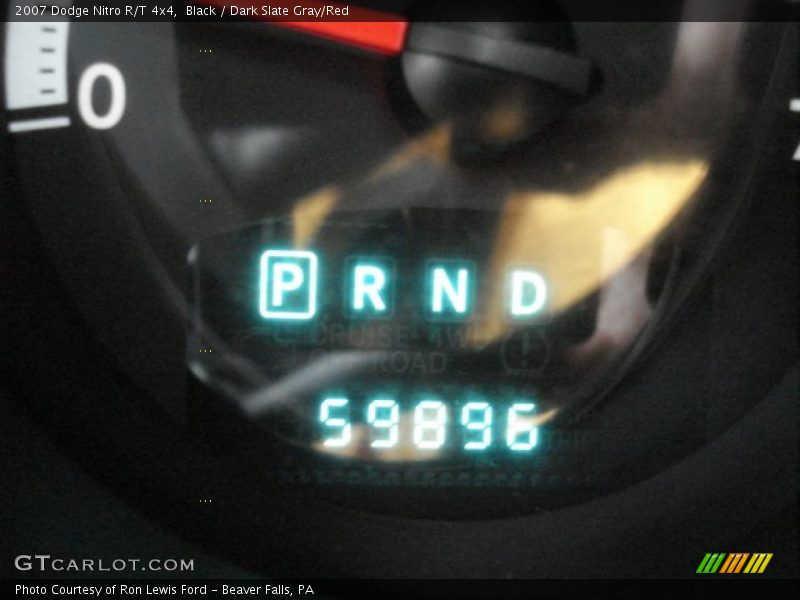 Black / Dark Slate Gray/Red 2007 Dodge Nitro R/T 4x4