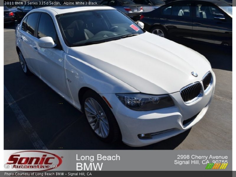 Alpine White / Black 2011 BMW 3 Series 335d Sedan