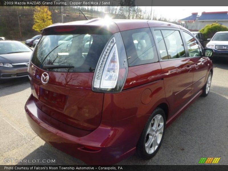 Copper Red Mica / Sand 2009 Mazda MAZDA5 Grand Touring
