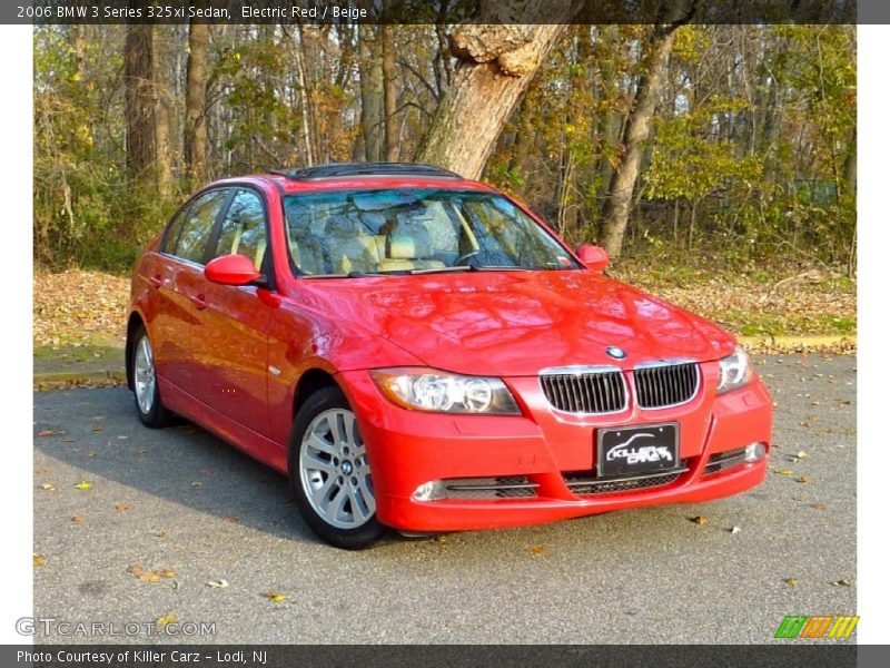 Electric Red / Beige 2006 BMW 3 Series 325xi Sedan