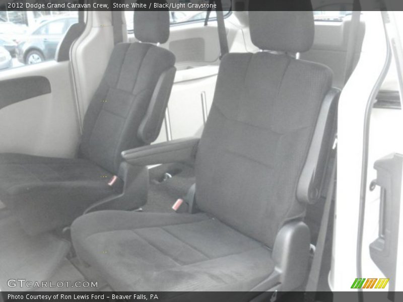 Stone White / Black/Light Graystone 2012 Dodge Grand Caravan Crew