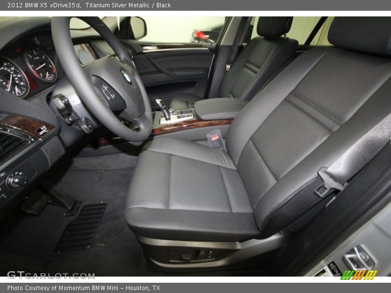 Titanium Silver Metallic / Black 2012 BMW X5 xDrive35d