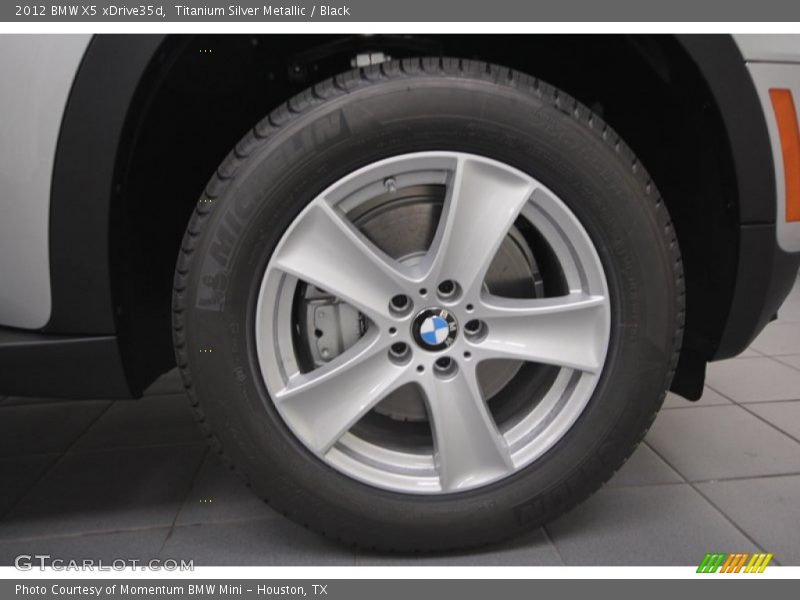 Titanium Silver Metallic / Black 2012 BMW X5 xDrive35d
