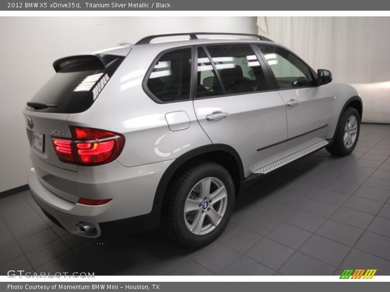 Titanium Silver Metallic / Black 2012 BMW X5 xDrive35d