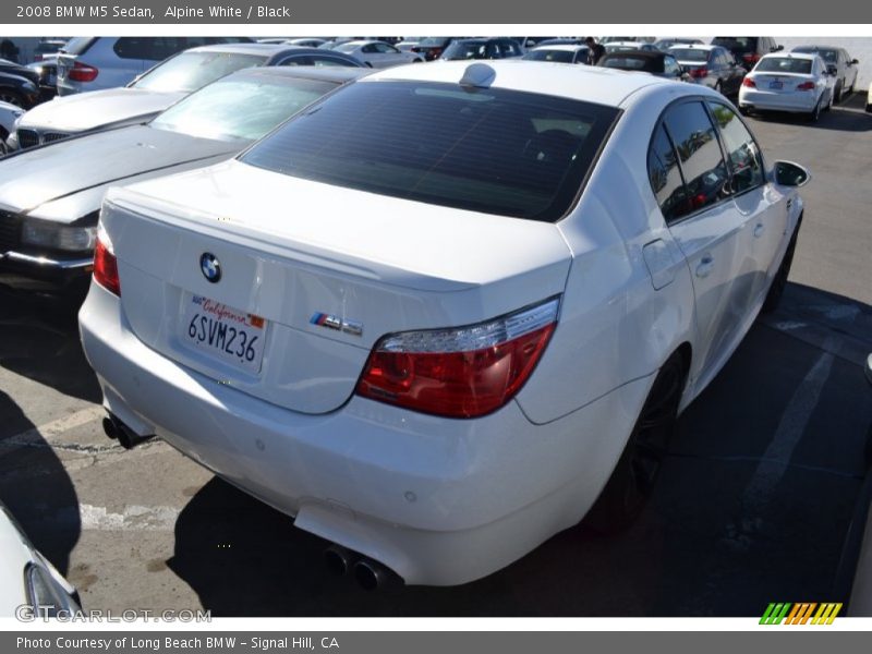 Alpine White / Black 2008 BMW M5 Sedan