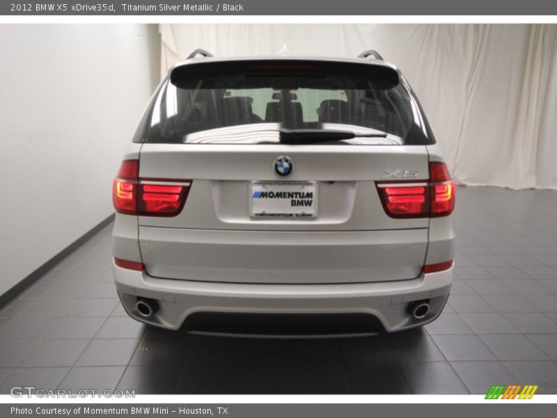 Titanium Silver Metallic / Black 2012 BMW X5 xDrive35d