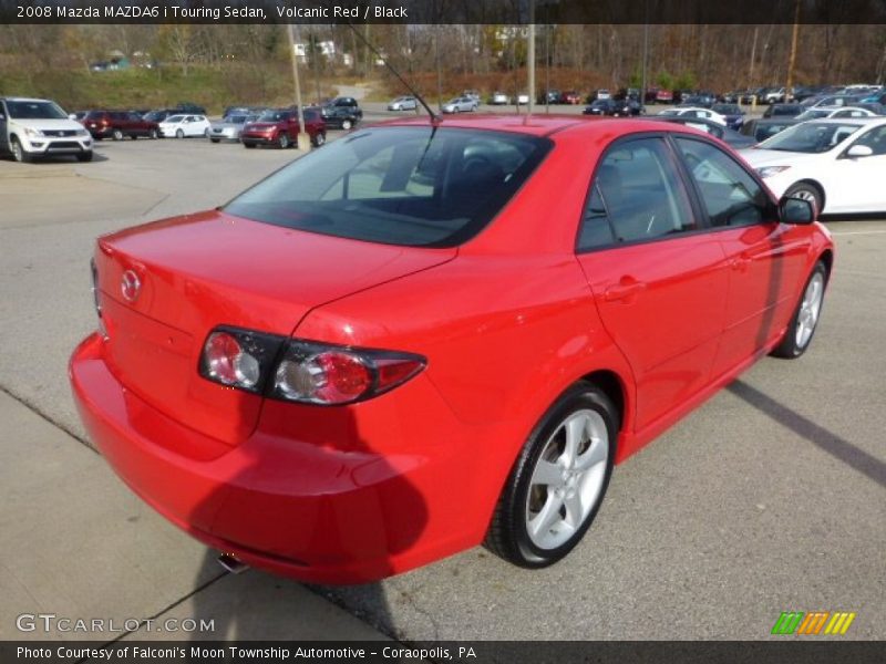 Volcanic Red / Black 2008 Mazda MAZDA6 i Touring Sedan