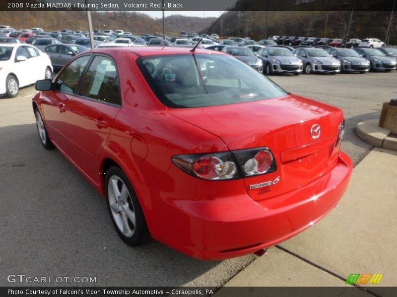 Volcanic Red / Black 2008 Mazda MAZDA6 i Touring Sedan