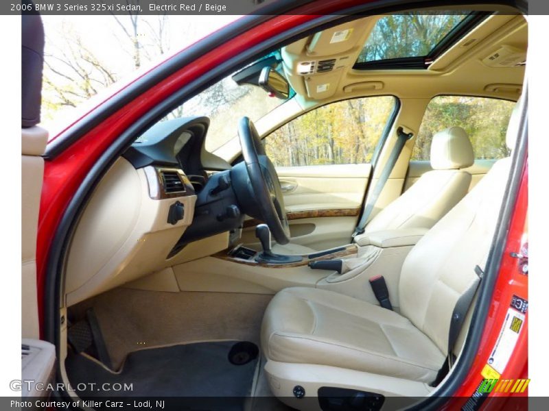 Electric Red / Beige 2006 BMW 3 Series 325xi Sedan