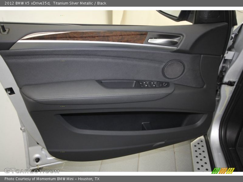 Titanium Silver Metallic / Black 2012 BMW X5 xDrive35d