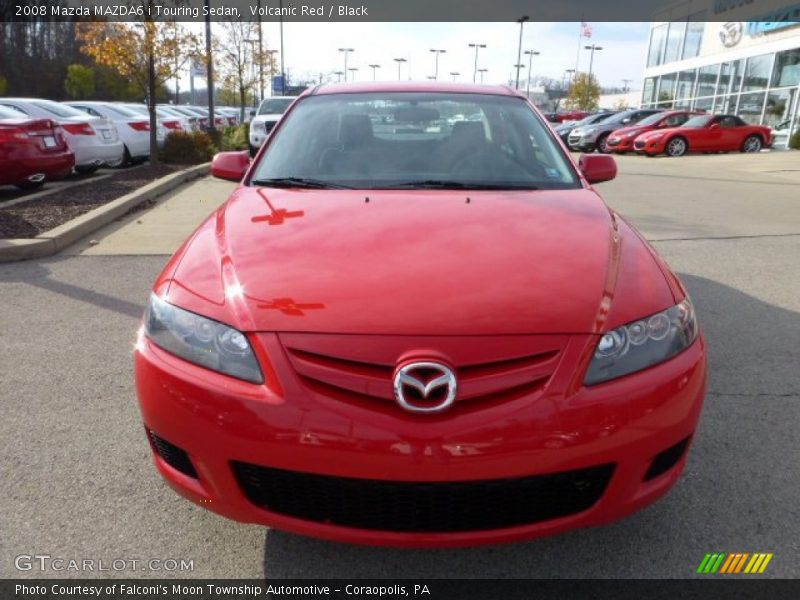 Volcanic Red / Black 2008 Mazda MAZDA6 i Touring Sedan