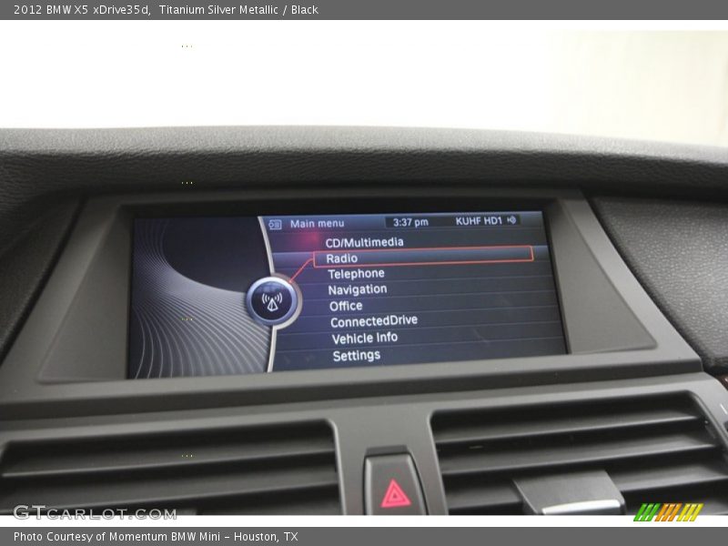Titanium Silver Metallic / Black 2012 BMW X5 xDrive35d