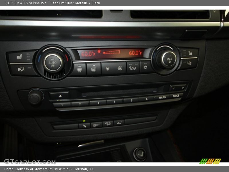 Titanium Silver Metallic / Black 2012 BMW X5 xDrive35d