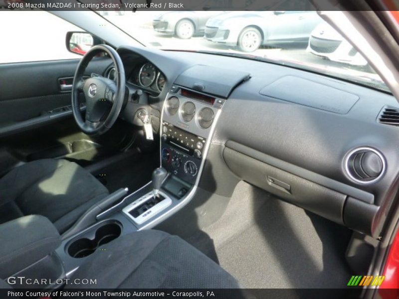 Volcanic Red / Black 2008 Mazda MAZDA6 i Touring Sedan