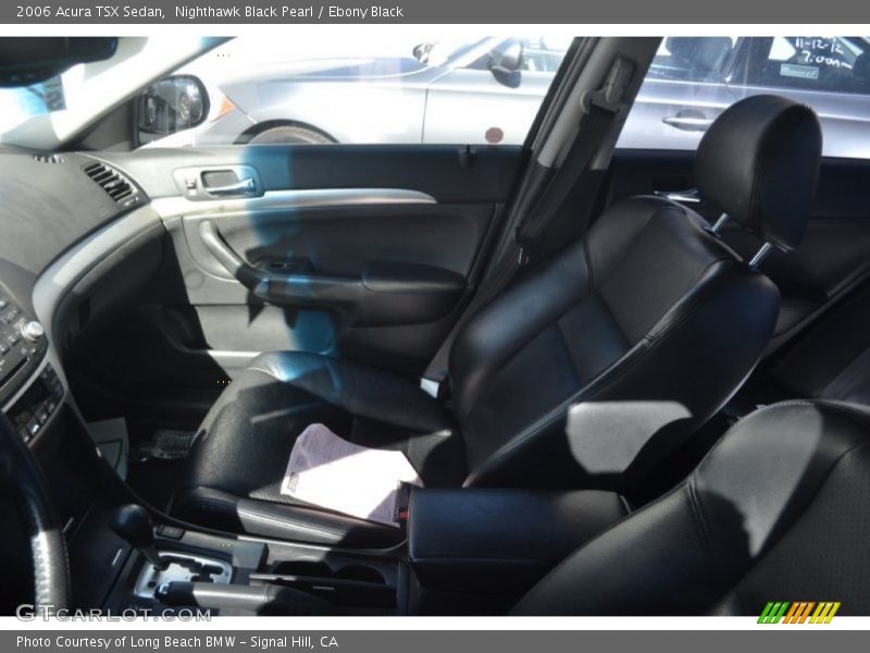 Nighthawk Black Pearl / Ebony Black 2006 Acura TSX Sedan
