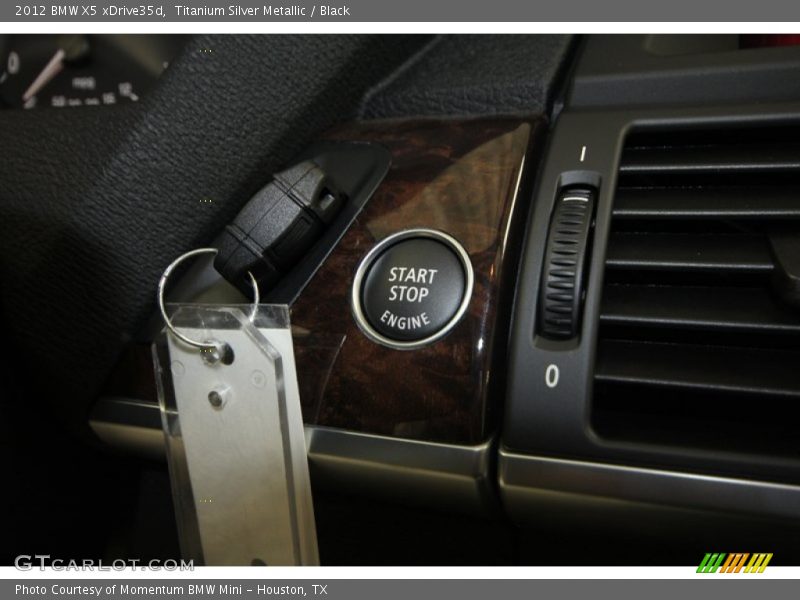 Titanium Silver Metallic / Black 2012 BMW X5 xDrive35d