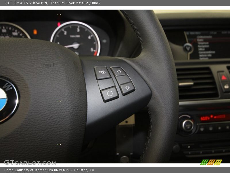 Titanium Silver Metallic / Black 2012 BMW X5 xDrive35d
