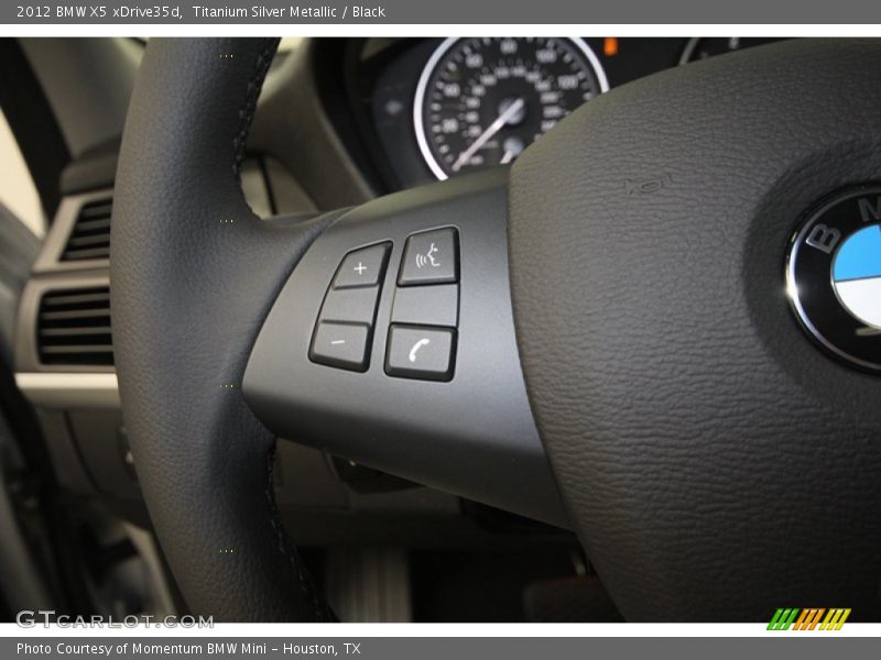 Titanium Silver Metallic / Black 2012 BMW X5 xDrive35d