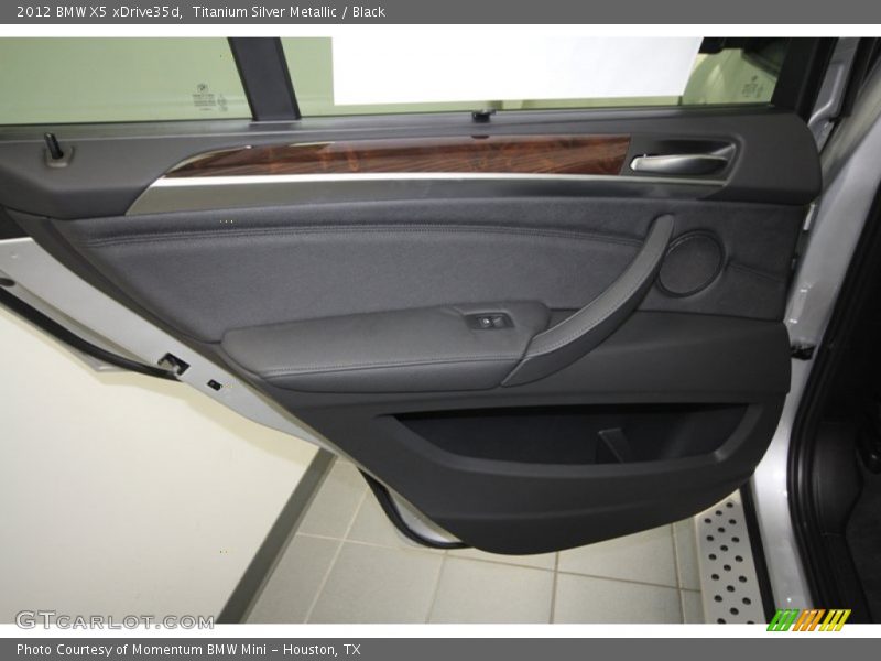 Titanium Silver Metallic / Black 2012 BMW X5 xDrive35d