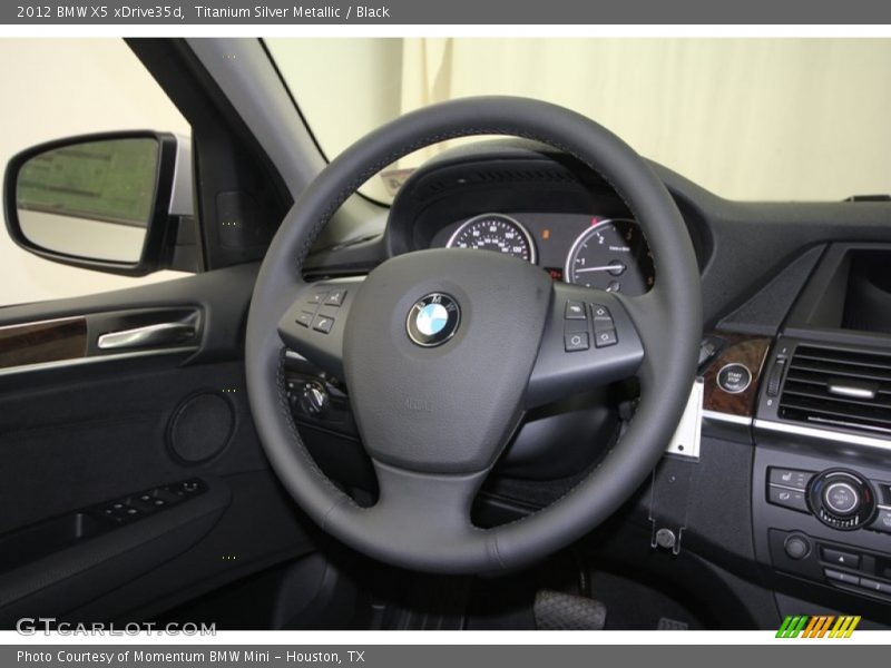 Titanium Silver Metallic / Black 2012 BMW X5 xDrive35d