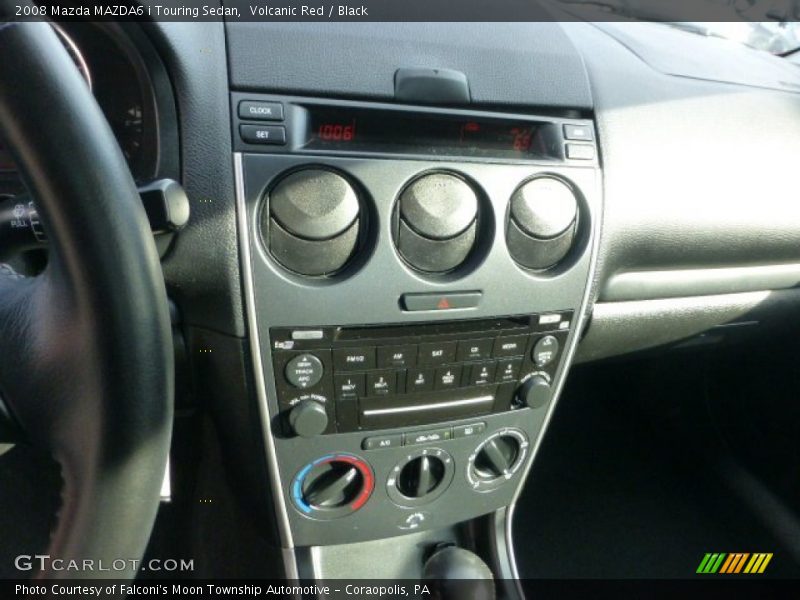 Volcanic Red / Black 2008 Mazda MAZDA6 i Touring Sedan
